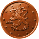 2002年と刻まれた硬貨