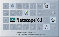 (画像)Netscape 6.1 を起動したときに出る画像